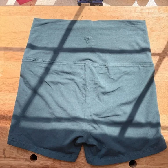 TNA High-Waist Bike Shorts in Slate Blue - Picture 3 of 4